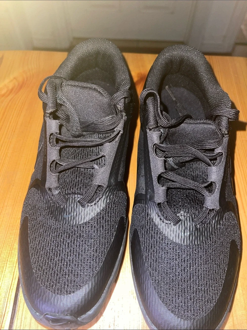 Nike Kids Black Lightweight Mesh Sneakers